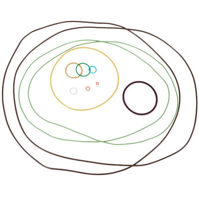 O-ring تولید کننده O-ring ضد روغن AS568 Precision FFKM Gum O-Rings برای گاز طبیعی