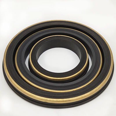 NBR 80 Shore A Hammer Union Seal with Brass Support Ring اندازه های 2 "، 3 "، 4 " برای شکل 1502 مهر های لاستیکی با فشار بالا برای سیستم های متعدد