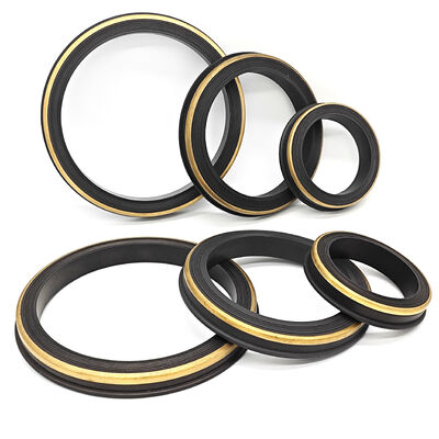 NBR 80 Shore A Hammer Union Seal with Brass Support Ring اندازه های 2 "، 3 "، 4 " برای شکل 1502 مهر های لاستیکی با فشار بالا برای سیستم های متعدد