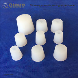 مواد غذایی درجه آزمایشگاهی سیلیکون لاستیک Bung Stopper پلاستیکی کوچک کم رنگ سفید