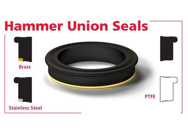 FIG 602/1002/1502 سیاه NBR HNBR FKM PTFE مهر اتحادیه چکش با مس / حلقه ضد زنگ