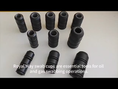 ضد روغن نوع TA سیم لوله لاستیک Swab فنجان برای میدان نفت قبول رنگ اندازه سفارشی